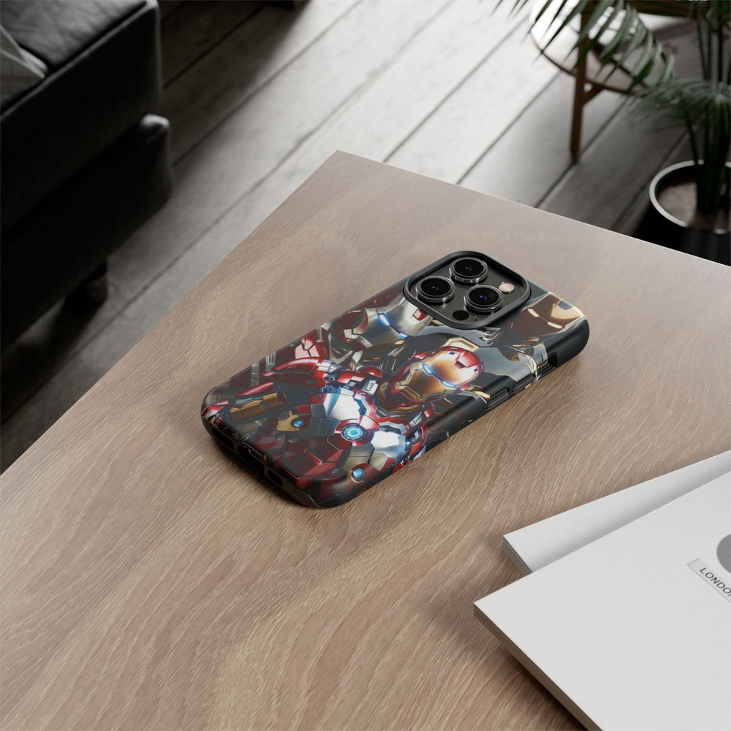 Iron Man Tough Phone Case for iPhone, Galaxy, or Google Pixel