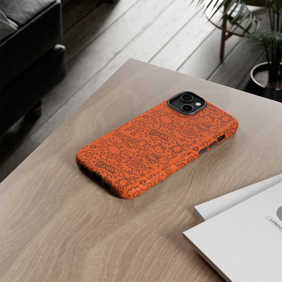 Wow Orange Tough Case for iPhone, Galaxy, or Google Pixel