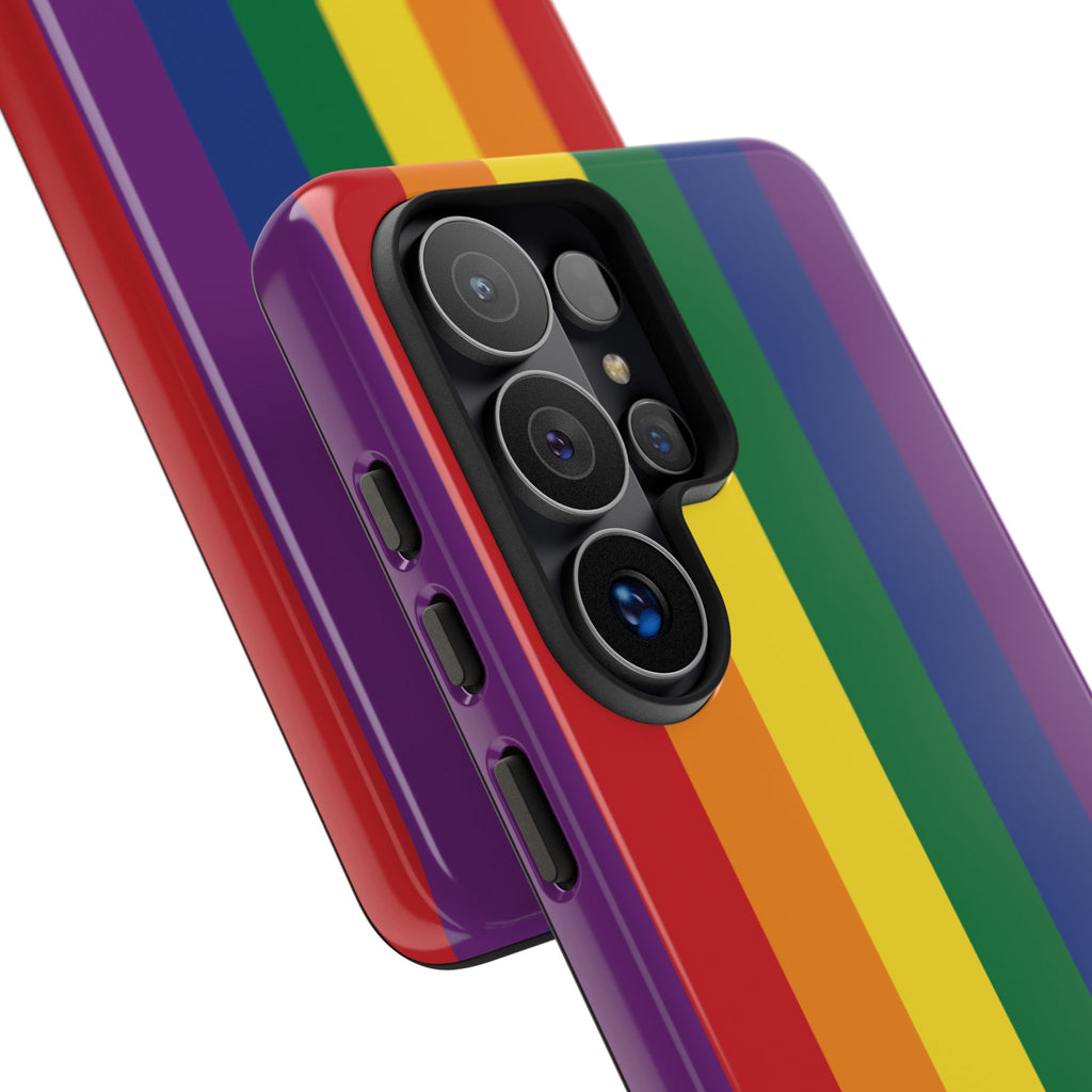 LGBTQ Rainbow Flag Tough Phone Case for iPhone, Galaxy, or Google Pixel