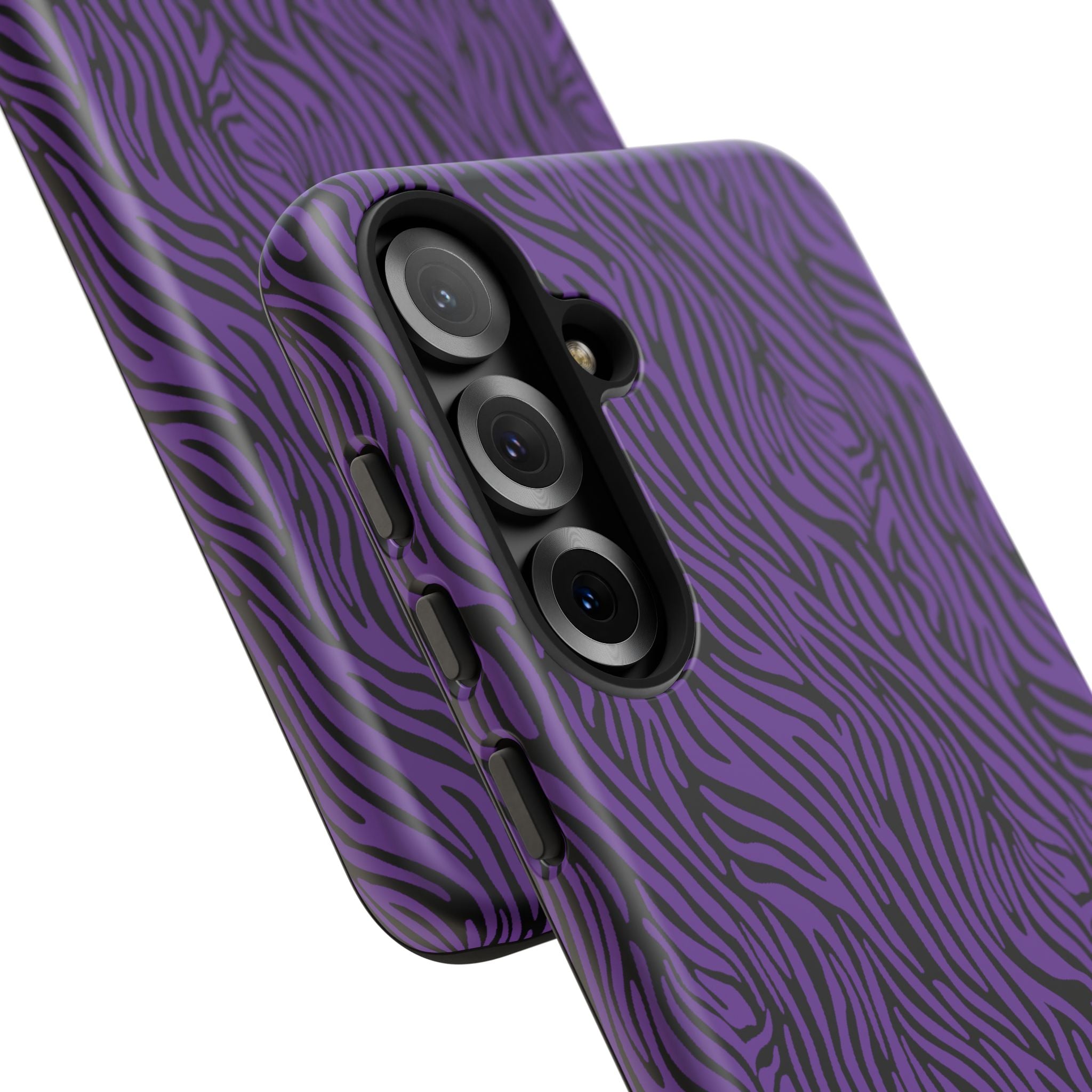 Purple Zebra Tough Phone Case for iPhone, Galaxy, or Google Pixel