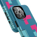 LOVE Teal Green Tough Phone Case for iPhone, Galaxy, or Google Pixel