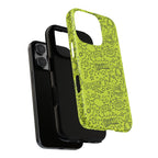 Neon Lime Wow Tough Case for iPhone, Galaxy, or Google Pixel