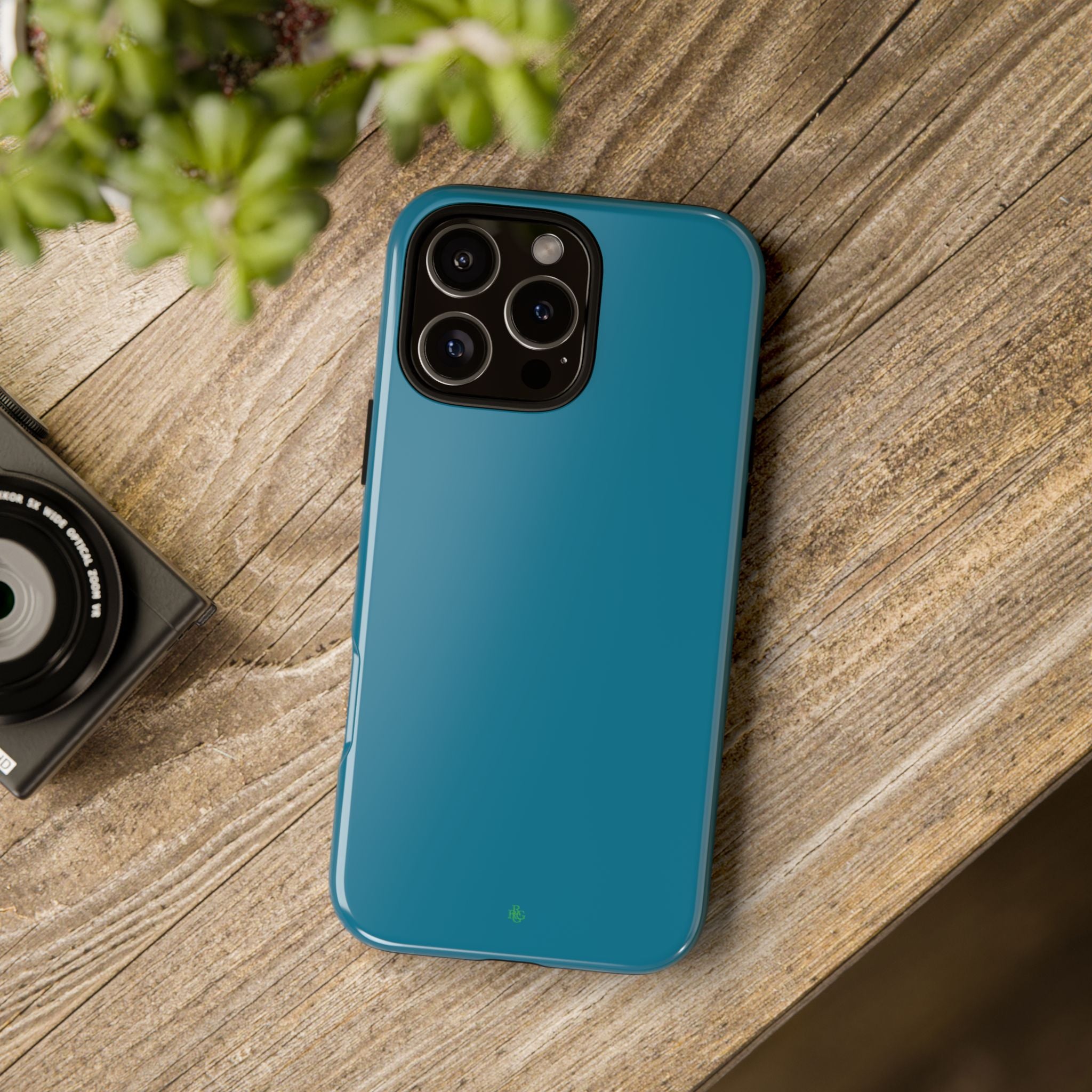 Teal Green RG Tough Phone Case for iPhone, Galaxy, or Google Pixel