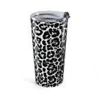 Black and White Leopard Tumbler 20oz