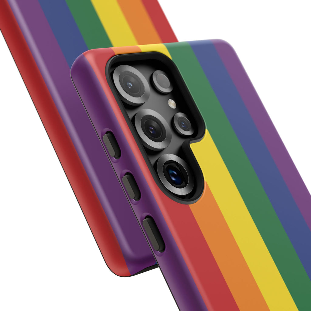 LGBTQ Rainbow Flag Tough Phone Case for iPhone, Galaxy, or Google Pixel