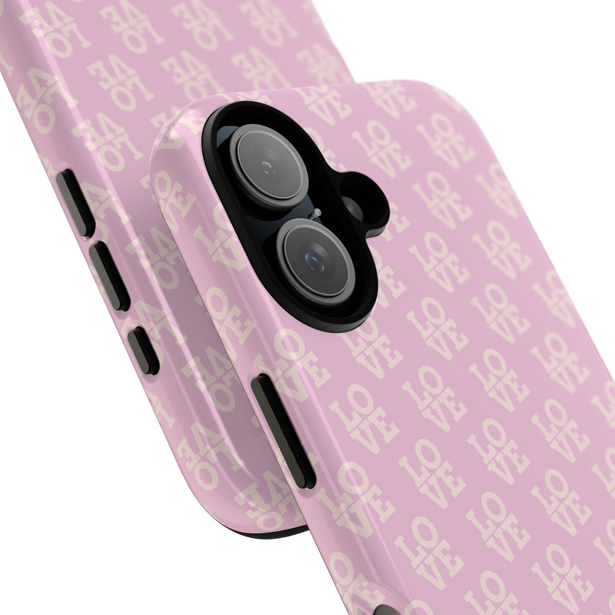 Pink 'LOVE' Pattern Tough Phone Case