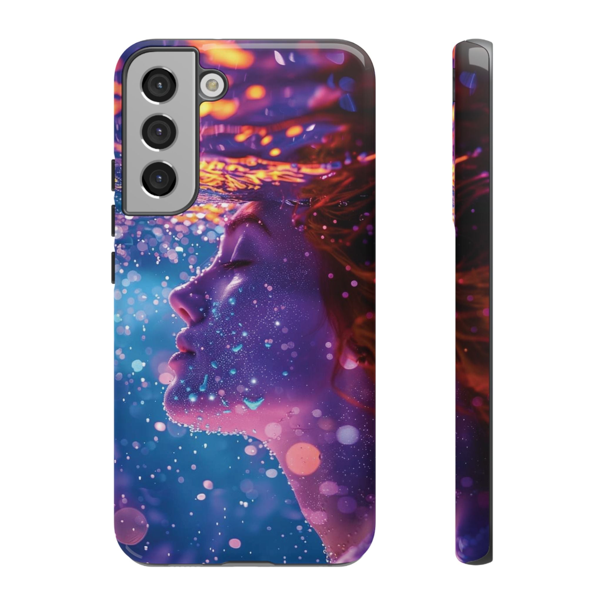 Meditating Underwater Tough Phone Case for iPhone, Galaxy, or Google Pixel