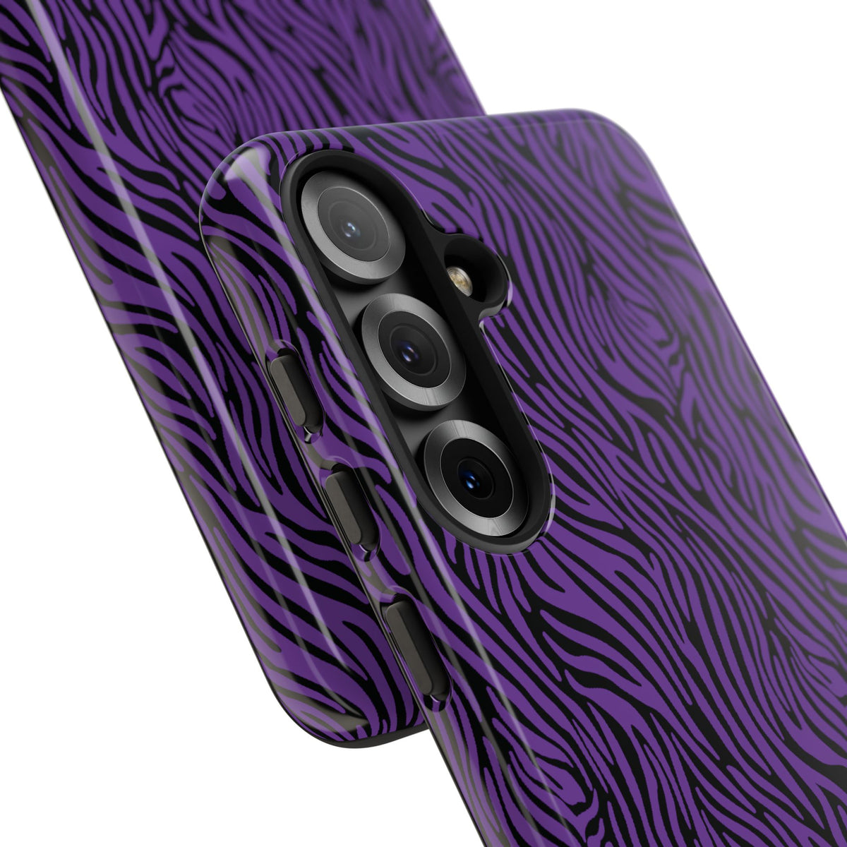 Purple Zebra Tough Phone Case for iPhone, Galaxy, or Google Pixel