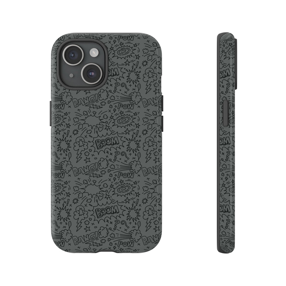POW BOOM Comics style Tough Phone Case for iPhone, Galaxy, or Google Pixel