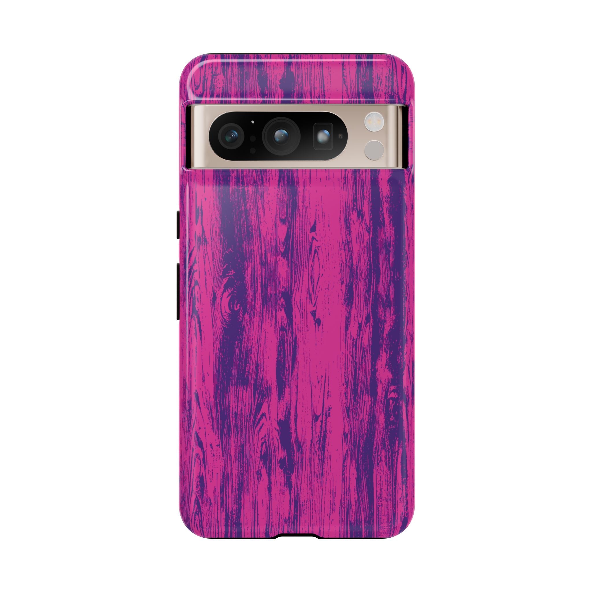 Pink Purple Wood Tough Phone Case iPhone, Galaxy, or Google Pixel