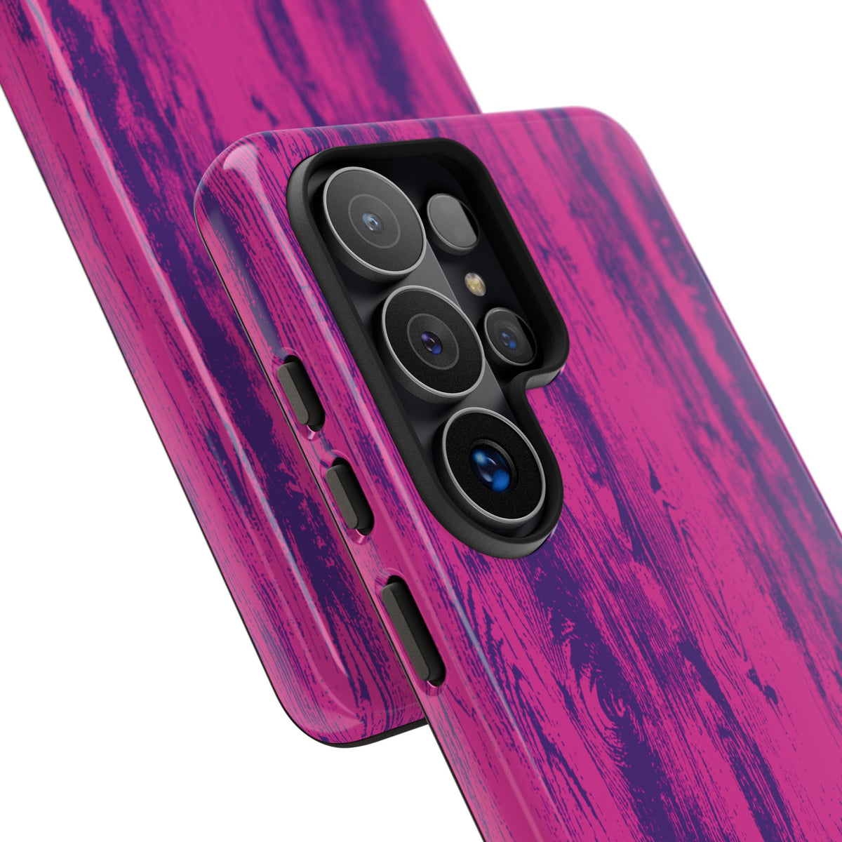 Pink Purple Wood Print Tough Phone Case iPhone, Galaxy, or Google Pixel