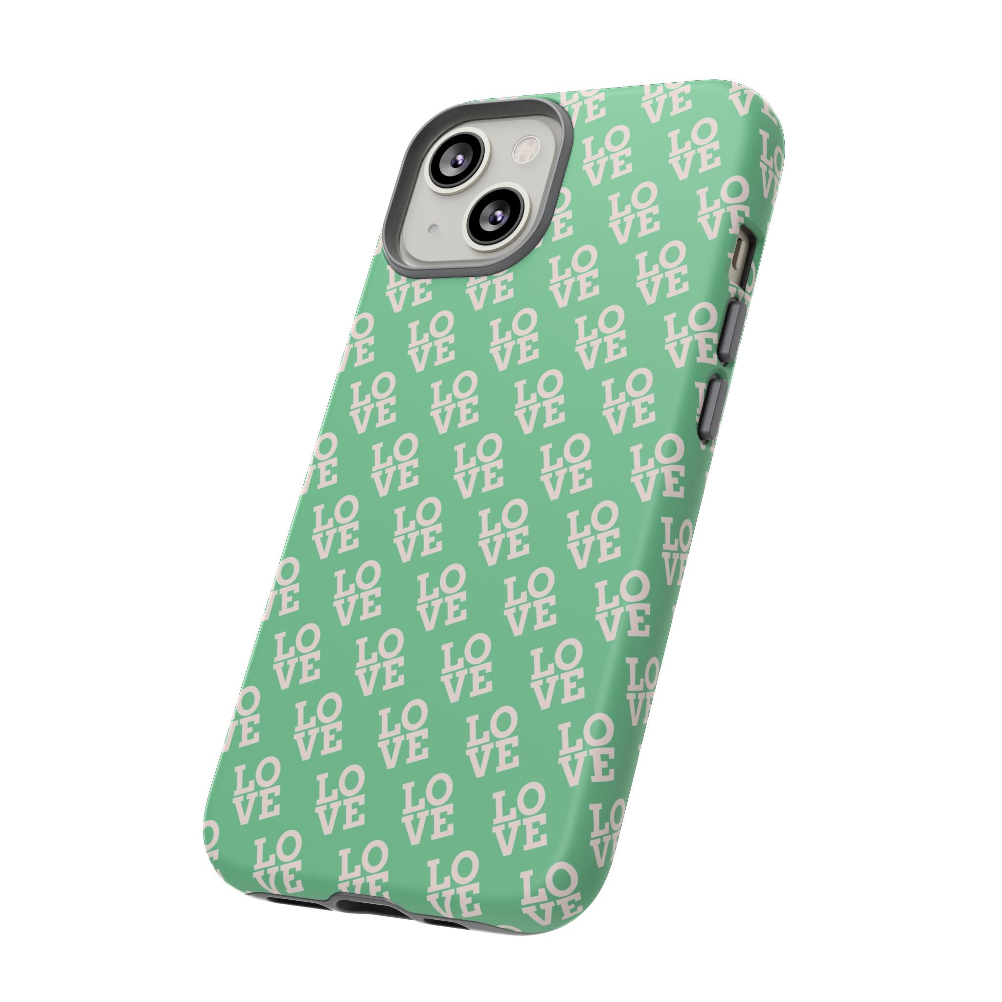 LOVE Aqua Tough Phone Case for iPhone, Galaxy, or Google Pixel