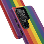 LGBTQ Rainbow Flag Tough Phone Case for iPhone, Galaxy, or Google Pixel
