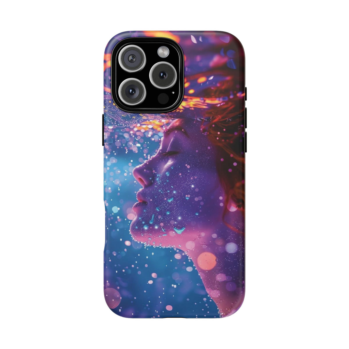 Meditating Underwater Tough Phone Case for iPhone, Galaxy, or Google Pixel