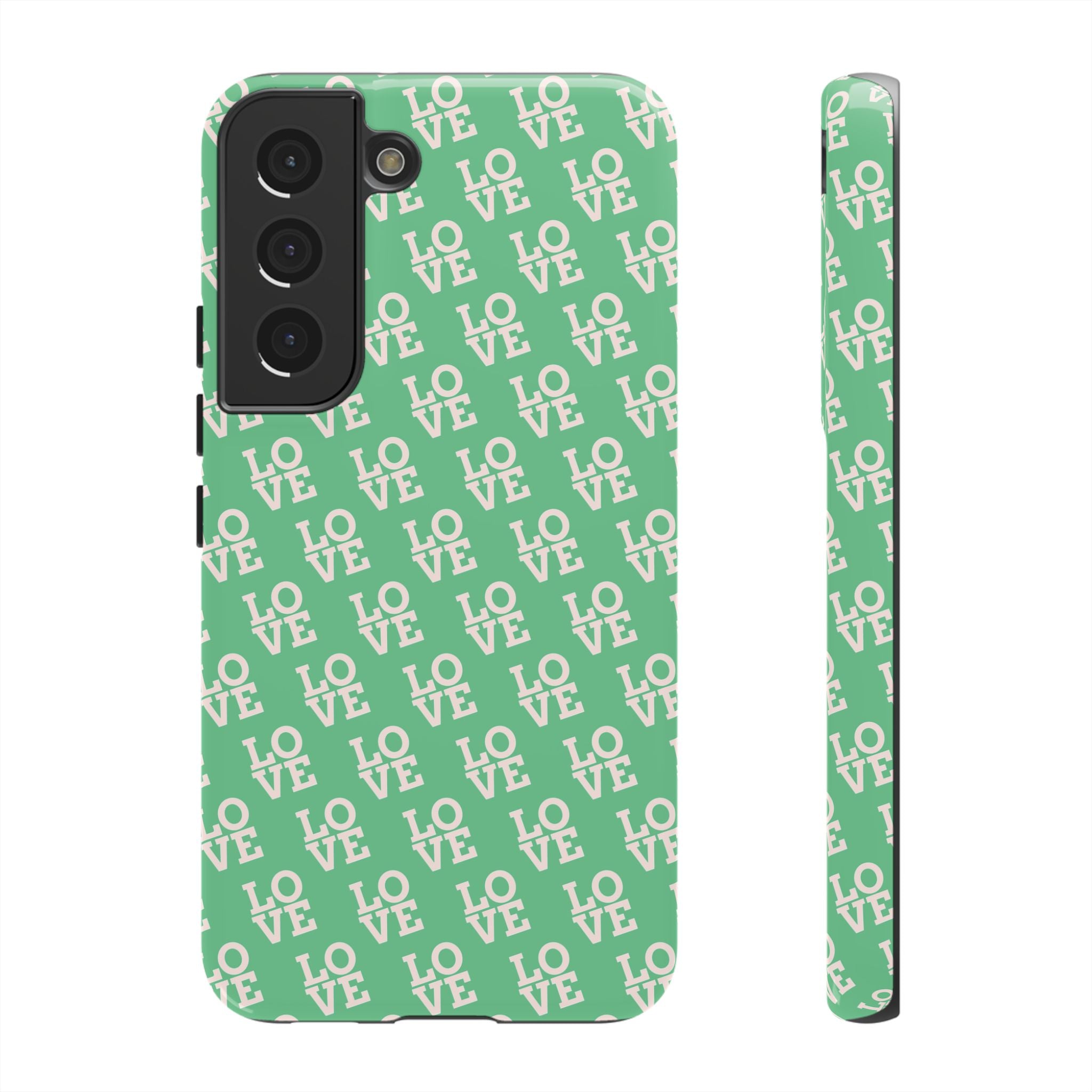LOVE Aqua Tough Phone Case for iPhone, Galaxy, or Google Pixel