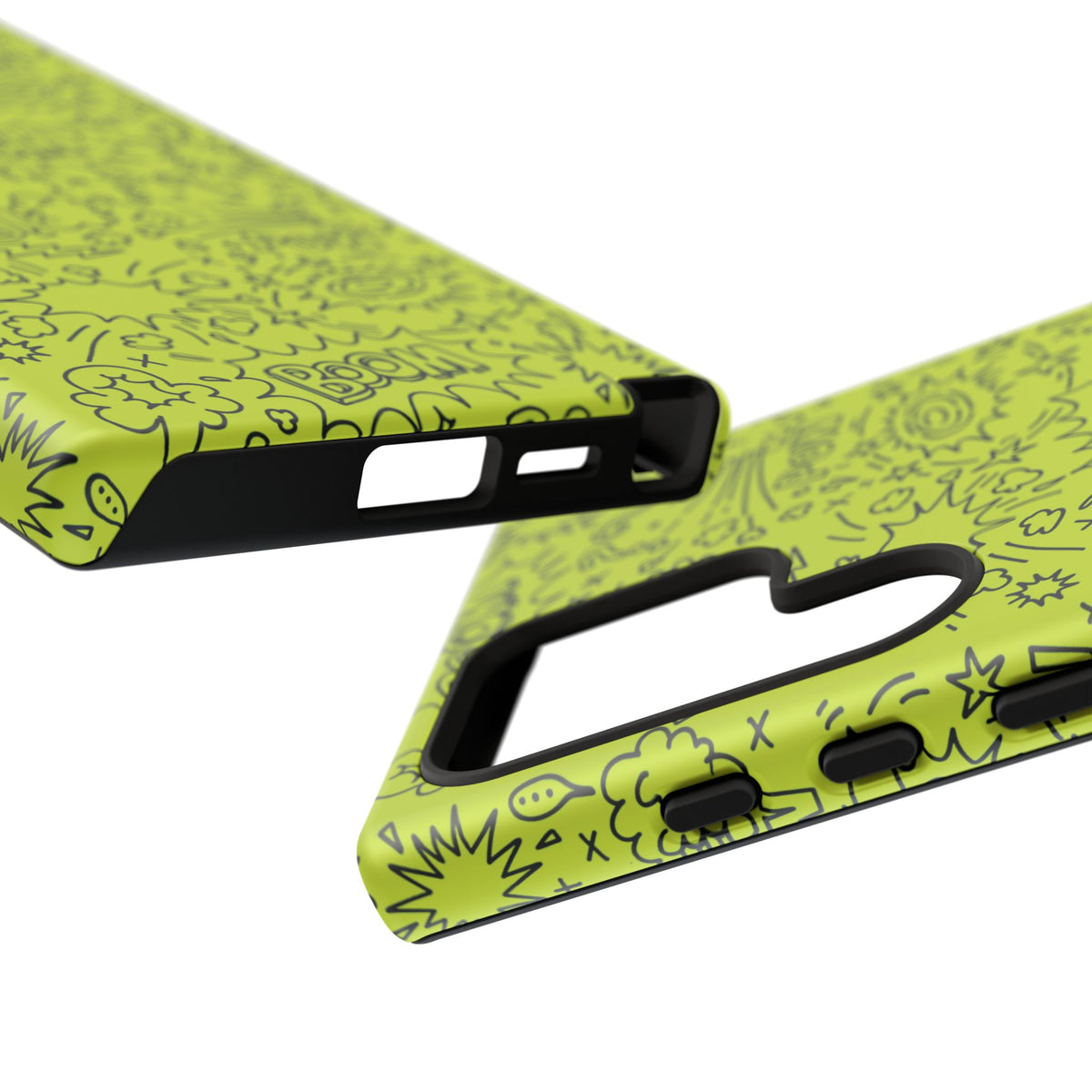 Neon Lime Wow Tough Case for iPhone, Galaxy, or Google Pixel