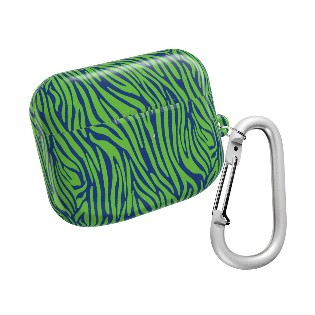 Blue and Green Zebra AirPod Cases