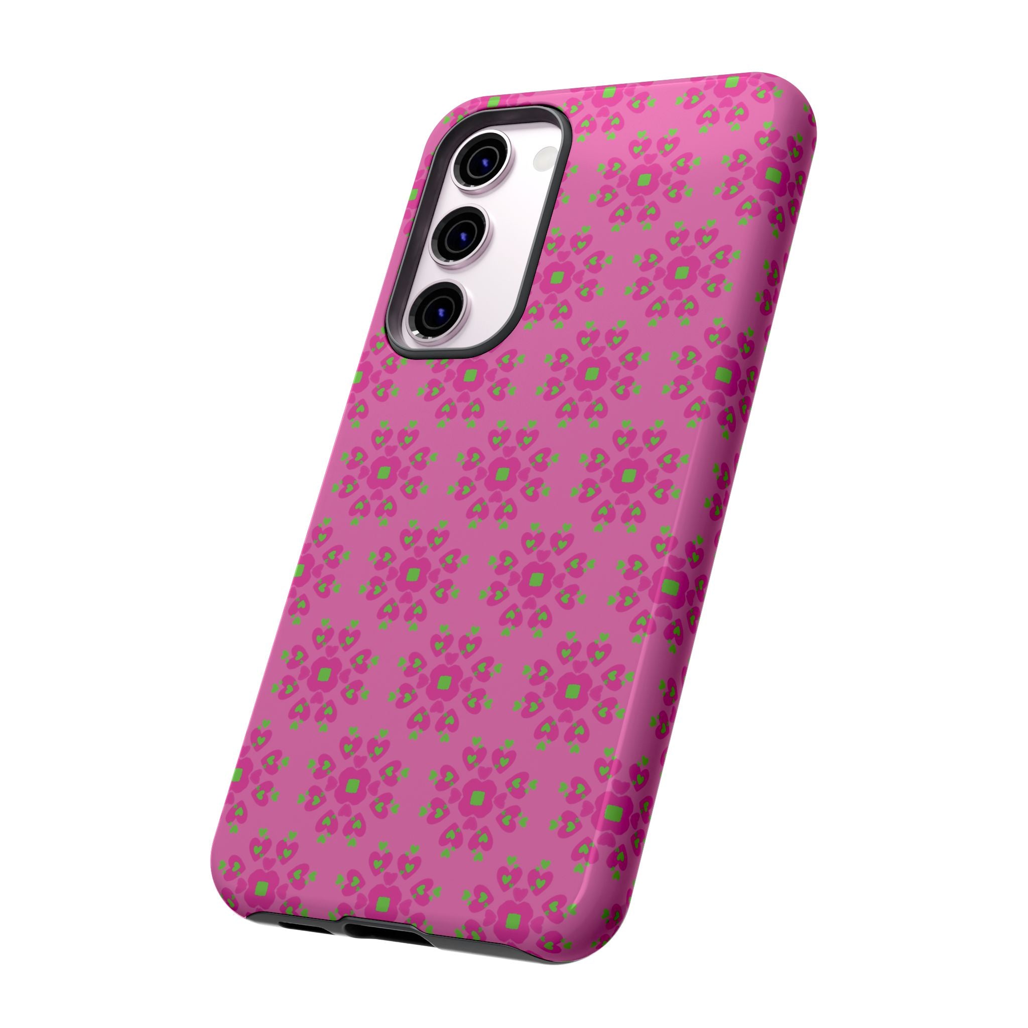 Floresta Heart Pink Tough Phone Case iPhone, Galaxy, or Google Pixel