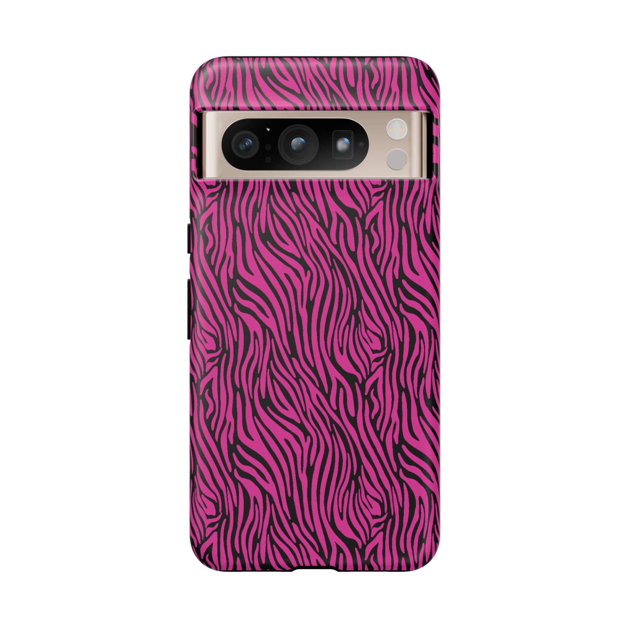 Pink Zebra Tough Phone Case for iPhone, Galaxy, or Google Pixel