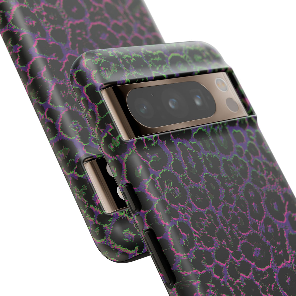 Colorful Leopard Tough Phone Case for iPhone, Galaxy, or Google Pixel