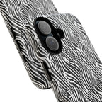 Black and White Zebra Print Tough Case iPhone, Galaxy and Google Pixel