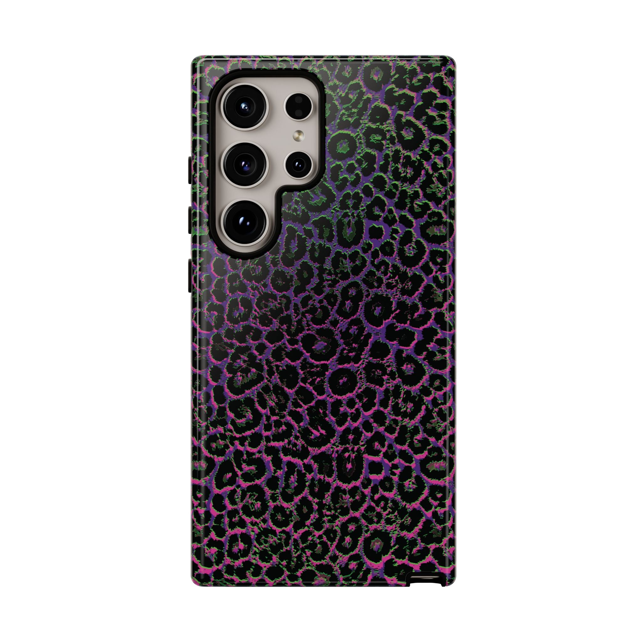 Colorful Leopard Tough Phone Case for iPhone, Galaxy, or Google Pixel