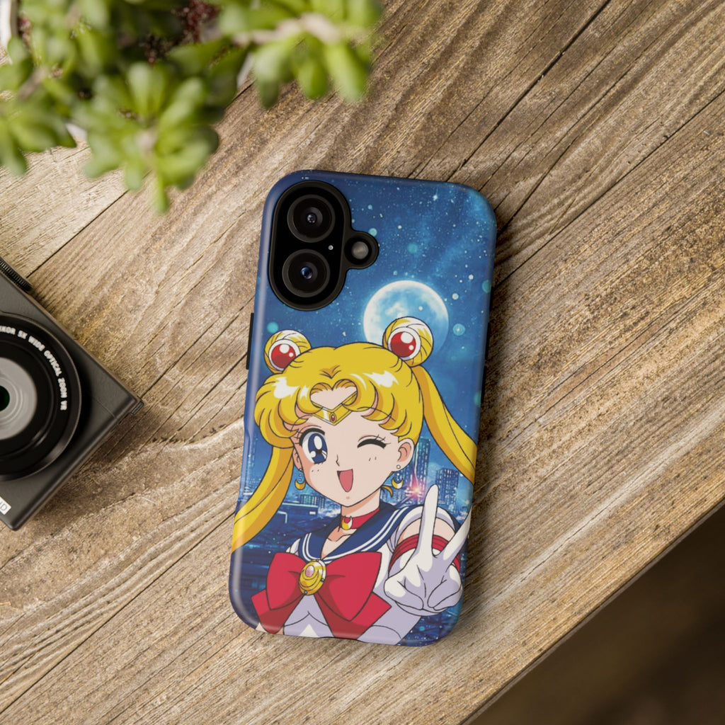 Blue S Moon Tough Case for iPhone, Galaxy, or Google Pixel