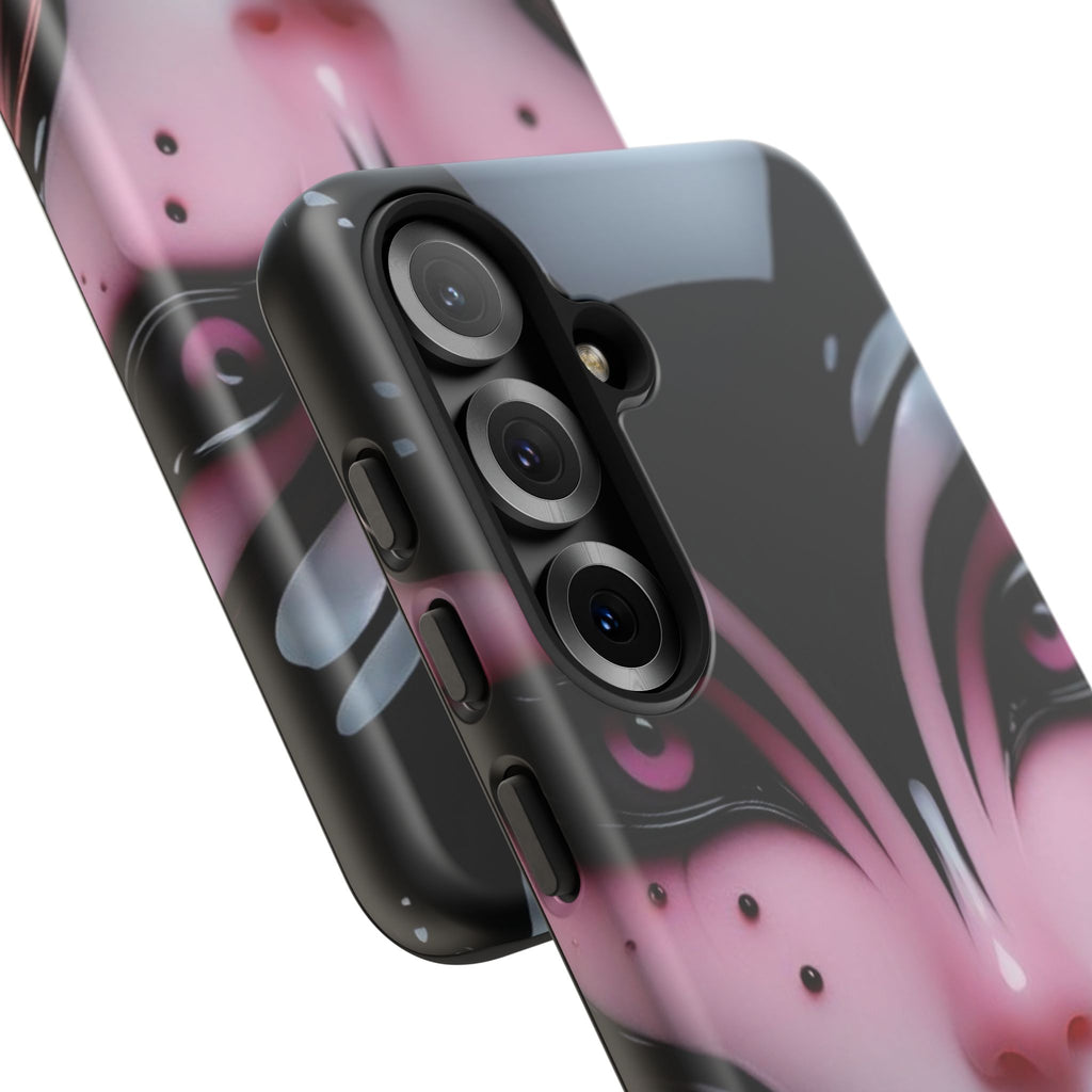 Pink Alien Tough Phone Case for iPhone, Galaxy, or Google Pixel