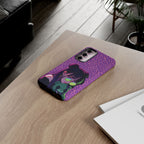 Purple Pink Leopard Kz iPhone, Galaxy and Google Tough Cases