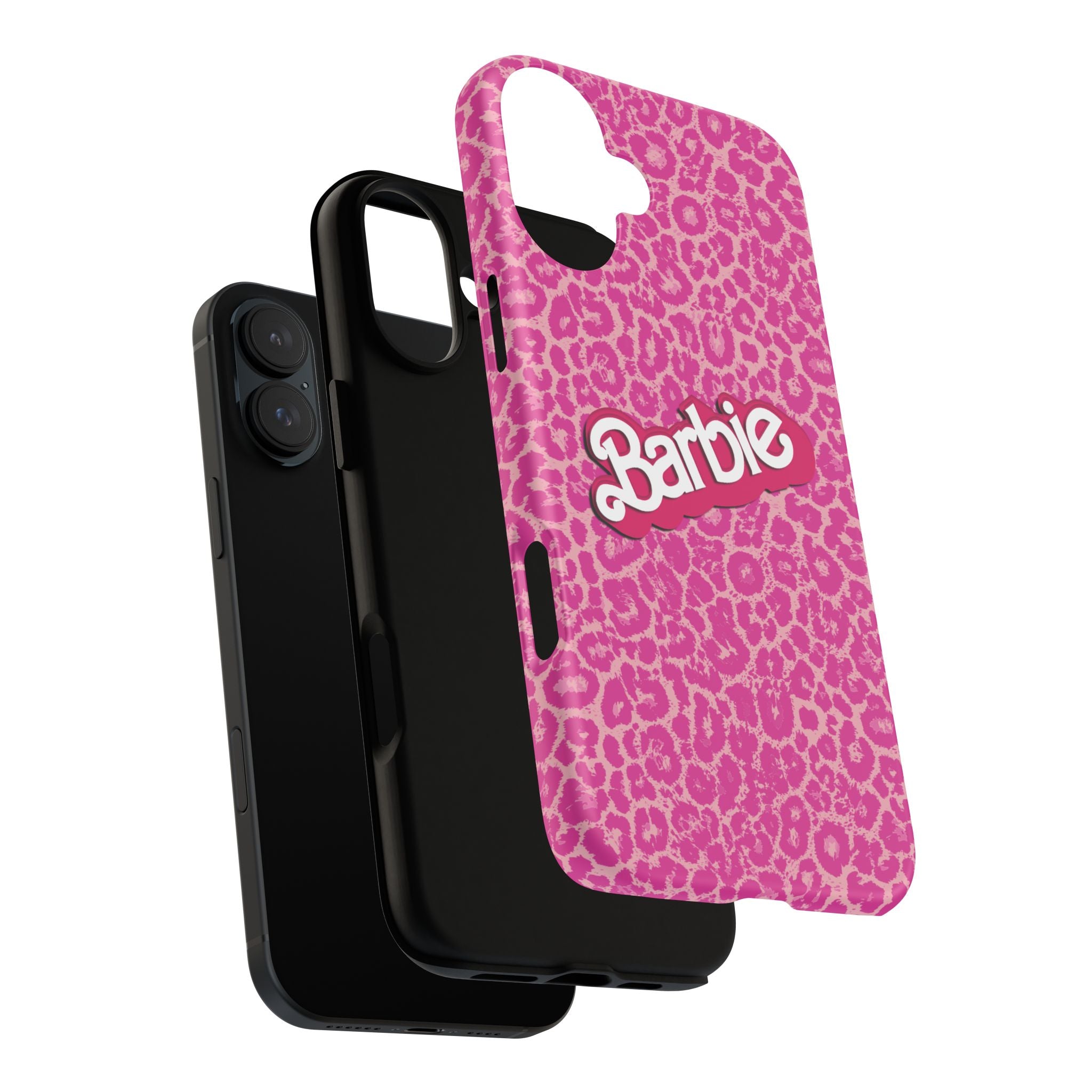Hot Neon Pink Leopard Barb Tough Phone Case iPhone, Galaxy, or Google Pixel