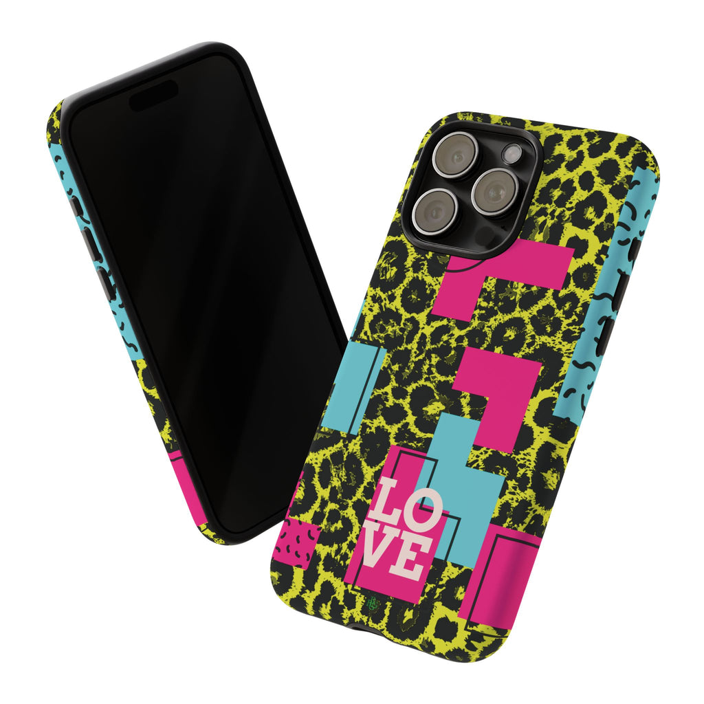 LOVE Neon Yellow RG Phone Case iPhone, Galaxy and Google Tough Cases
