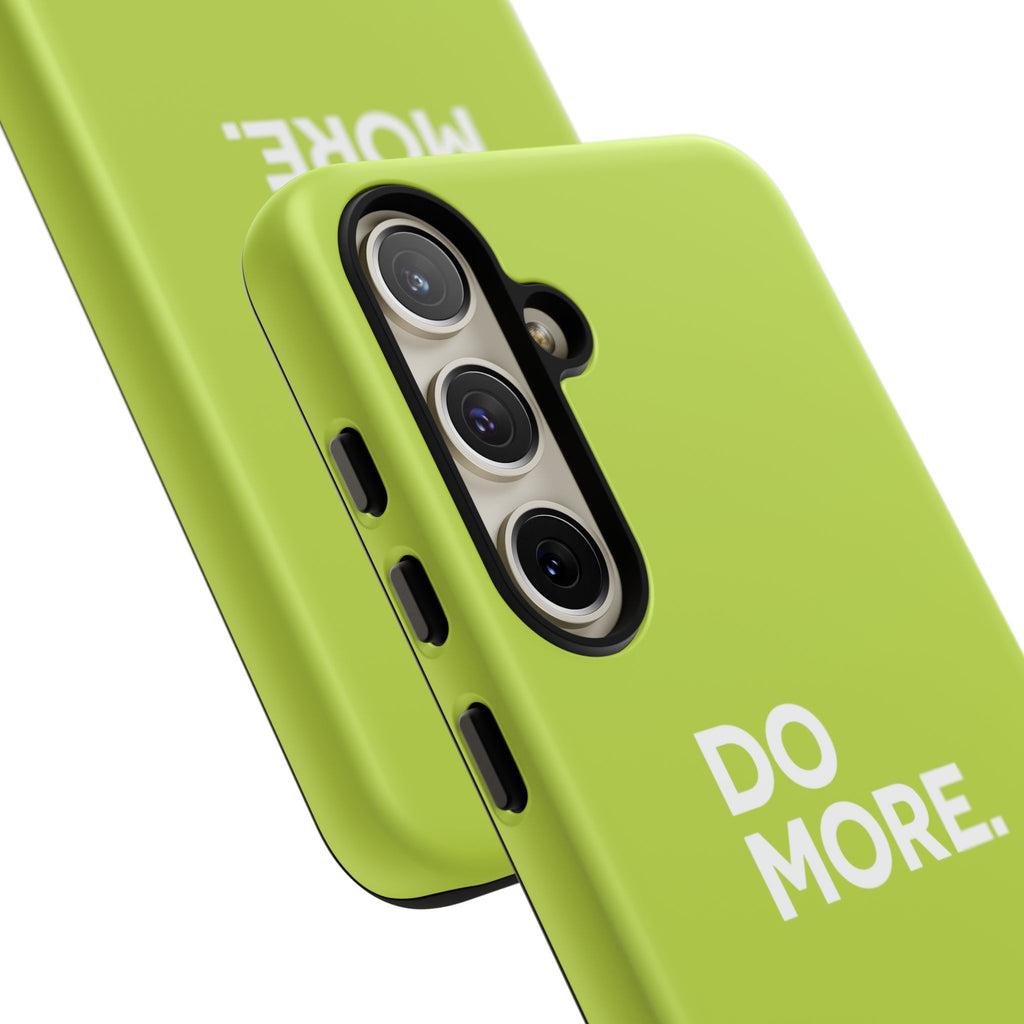 Do More (Neon Yellow) Tough Phone Case for iPhone, Galaxy or Google Pixel
