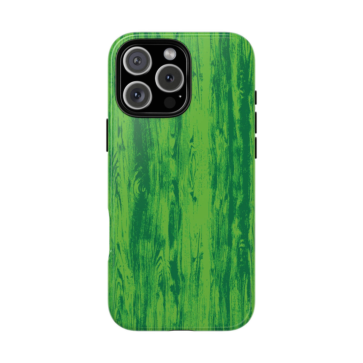 Neon Green Wood Tough Phone Case iPhone, Galaxy, or Google Pixel