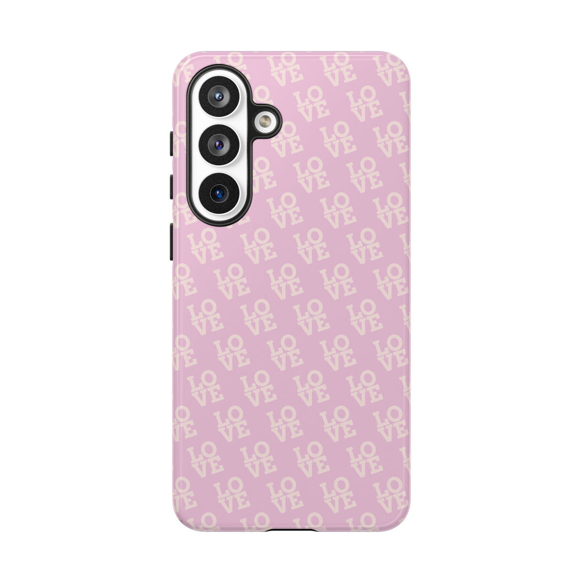 Pink 'LOVE' Pattern Tough Phone Case
