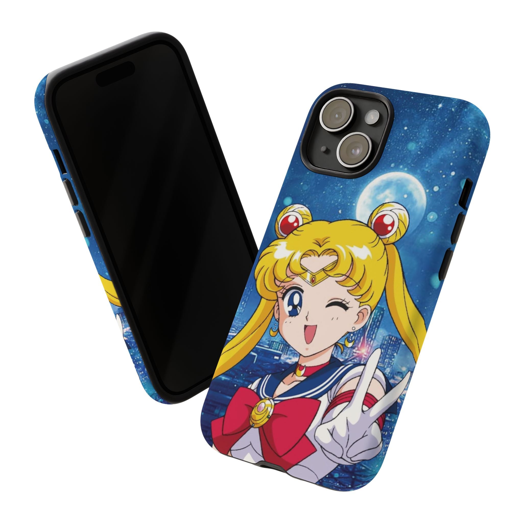 Blue S Moon Tough Case for iPhone, Galaxy, or Google Pixel
