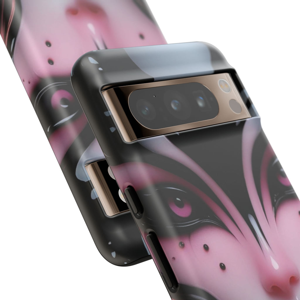 Pink Alien Tough Phone Case for iPhone, Galaxy, or Google Pixel