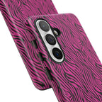 Pink Zebra Tough Phone Case for iPhone, Galaxy, or Google Pixel