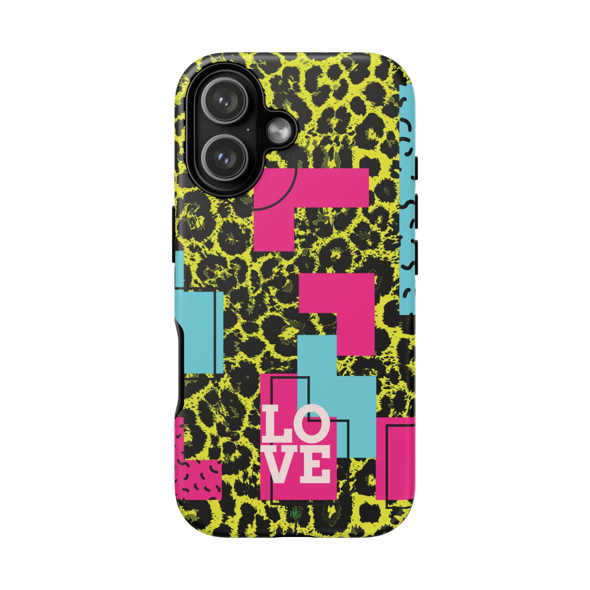 LOVE Neon Yellow RG Phone Case iPhone, Galaxy and Google Tough Cases