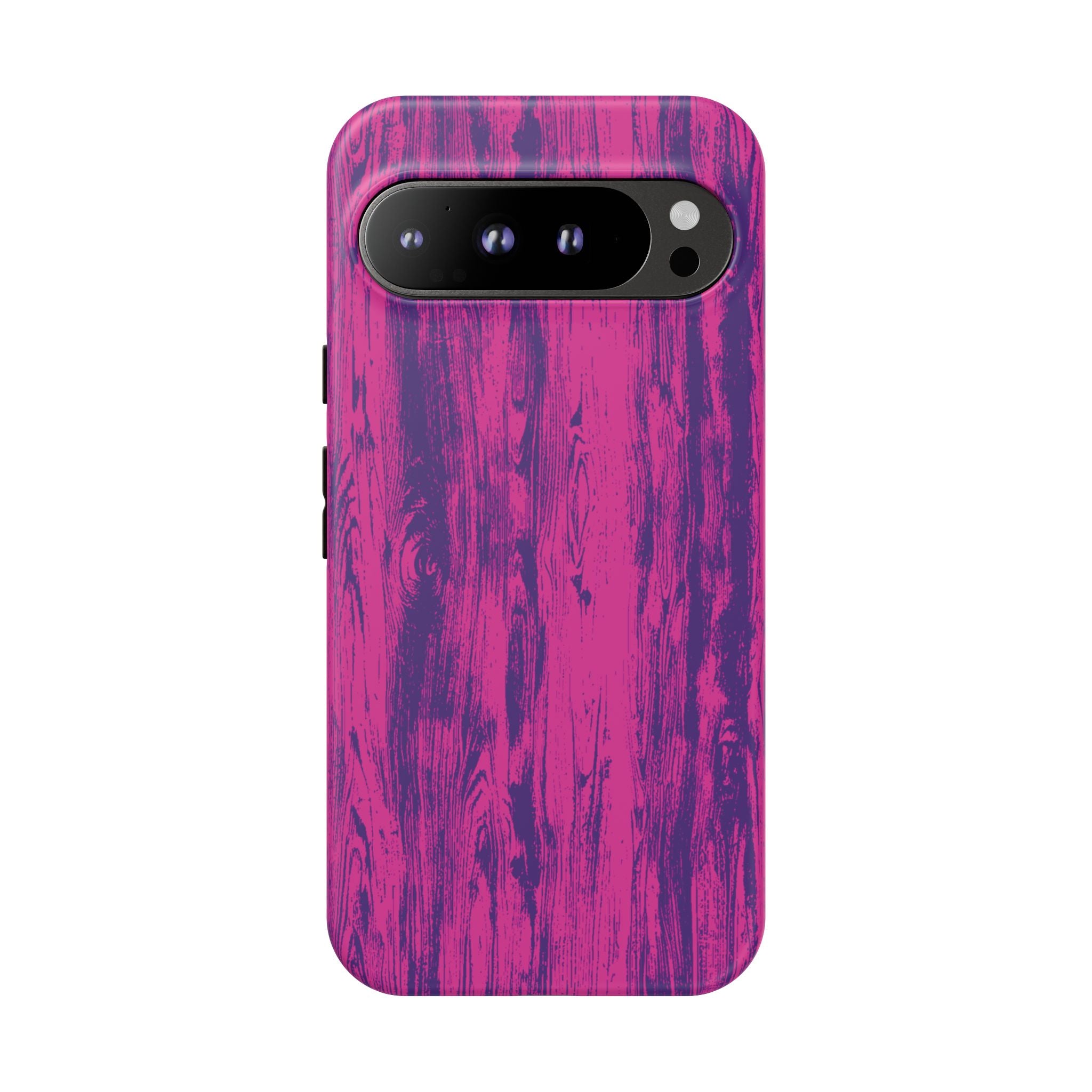 Pink Purple Wood Tough Phone Case iPhone, Galaxy, or Google Pixel