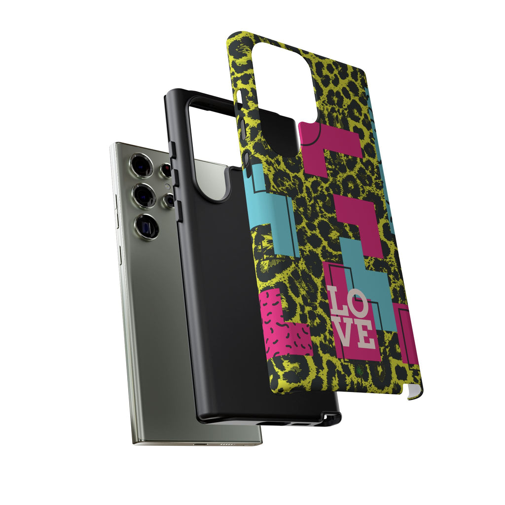 LOVE Neon Yellow RG Phone Case iPhone, Galaxy and Google Tough Cases