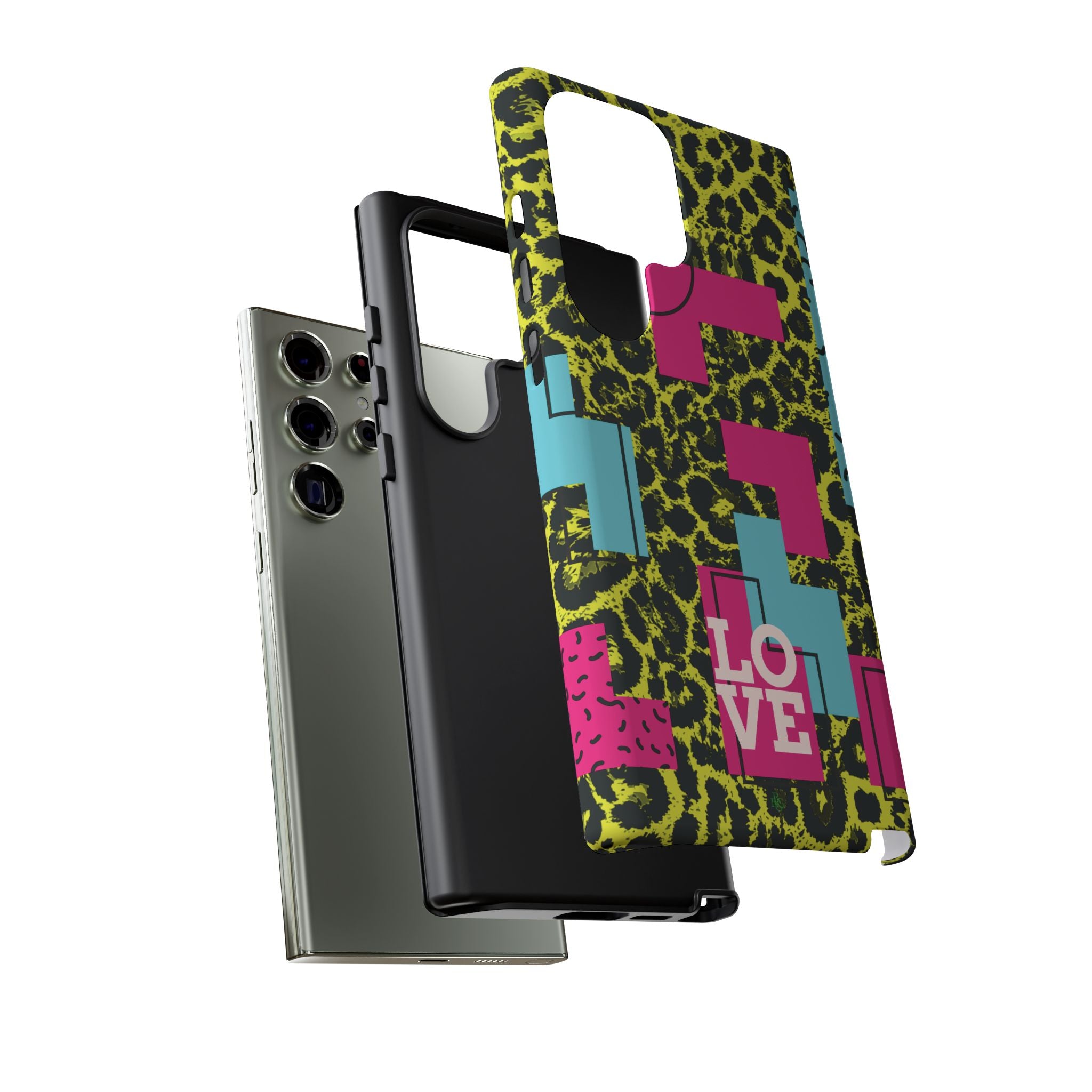 LOVE Neon Yellow RG Phone Case iPhone, Galaxy and Google Tough Cases