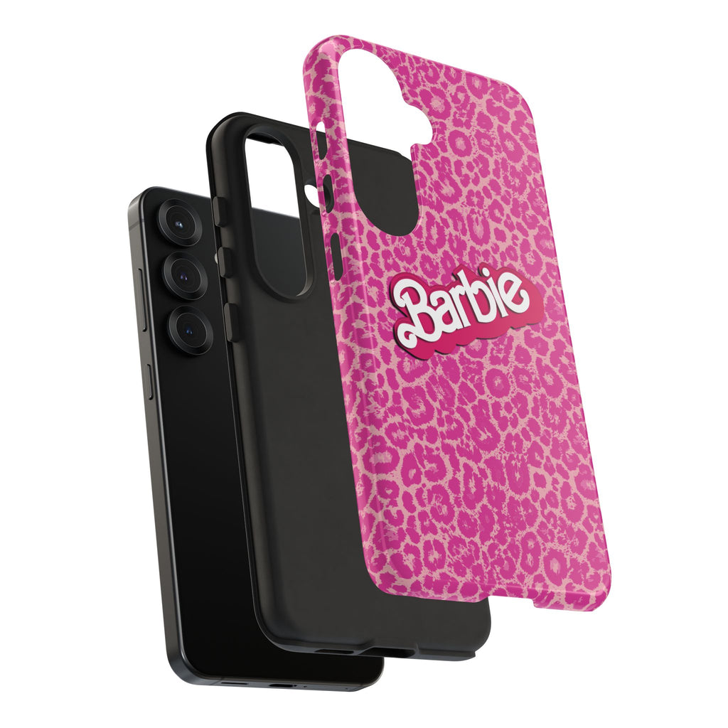 Hot Neon Pink Leopard Barb Tough Phone Case iPhone, Galaxy, or Google Pixel