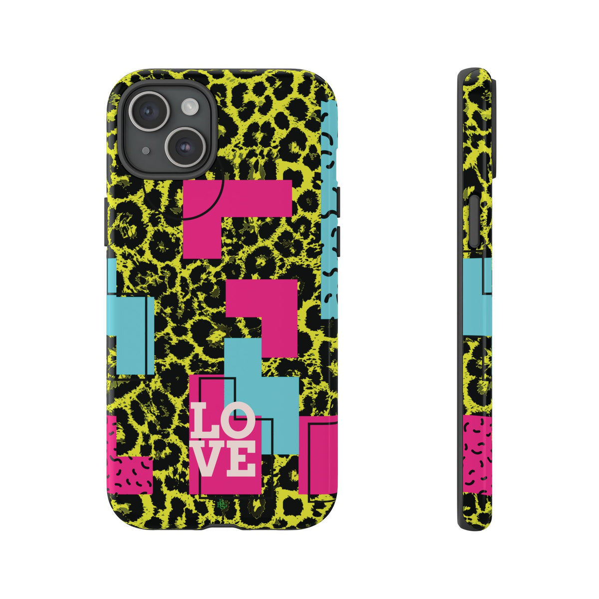 LOVE Neon Yellow RG Phone Case iPhone, Galaxy and Google Tough Cases