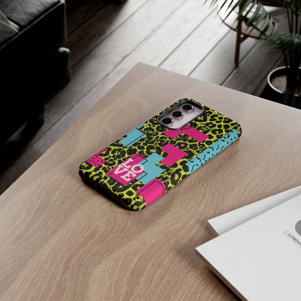 LOVE Neon Yellow RG Phone Case iPhone, Galaxy and Google Tough Cases