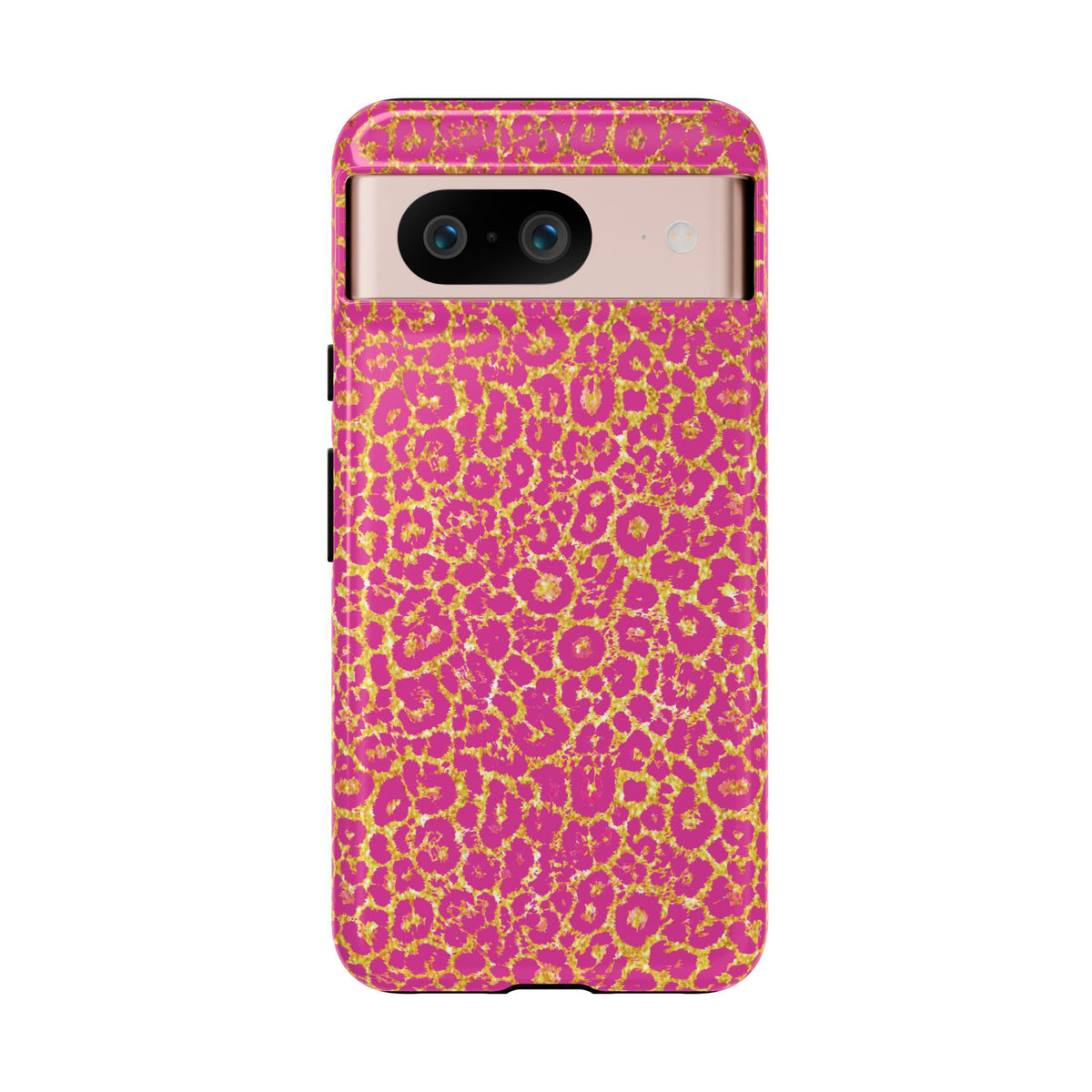 Pink Gold Leopard Tough Case for iPhone, Galaxy, or Google Pixel