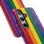 LGBTQ Rainbow Flag Tough Phone Case for iPhone, Galaxy, or Google Pixel