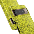 Neon Yellow Wow RG Tough Phone Case for iPhone, Galaxy, or Google Pixel