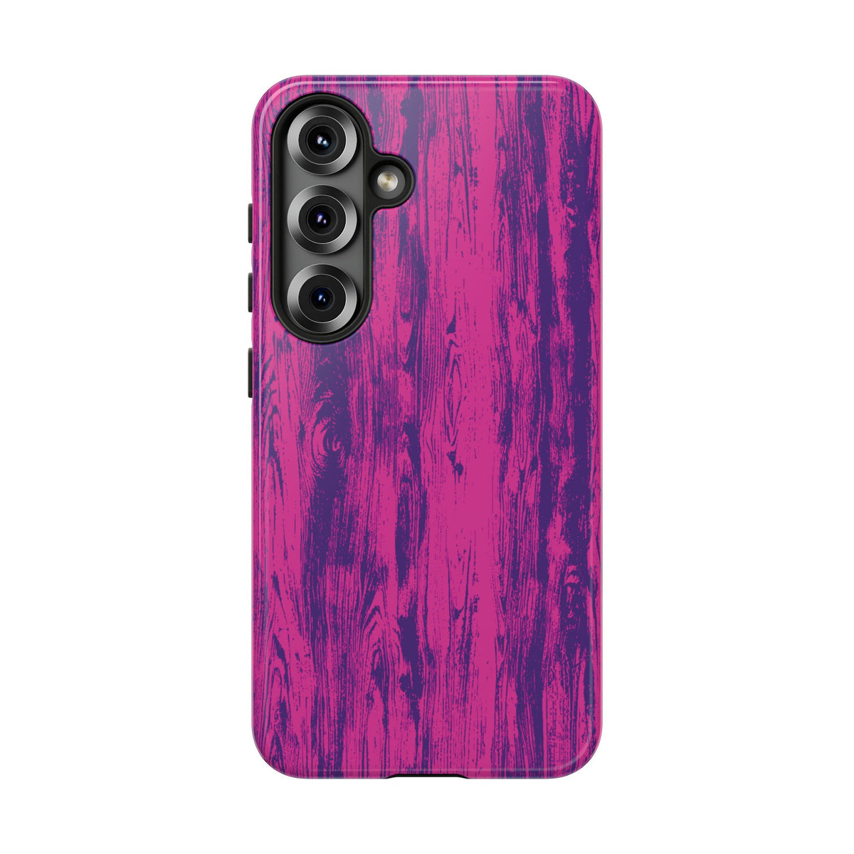 Pink Purple Wood Tough Phone Case iPhone, Galaxy, or Google Pixel