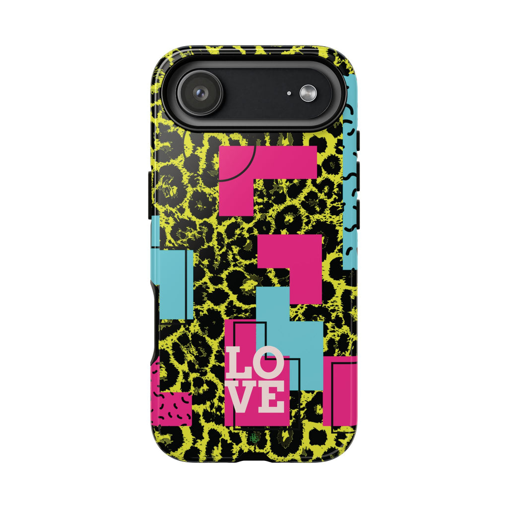 LOVE Neon Yellow RG Phone Case iPhone, Galaxy and Google Tough Cases