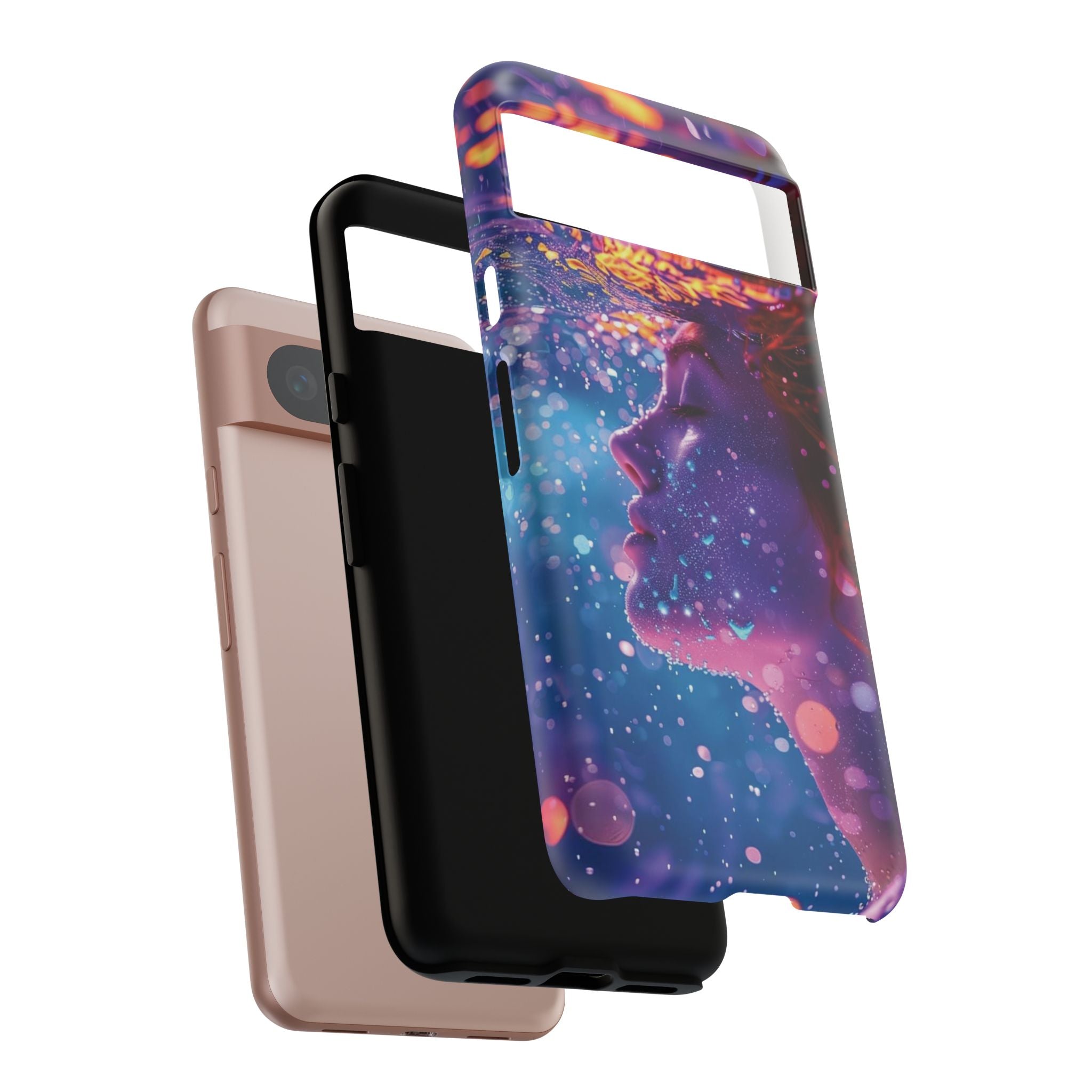 Meditating Underwater Tough Phone Case for iPhone, Galaxy, or Google Pixel
